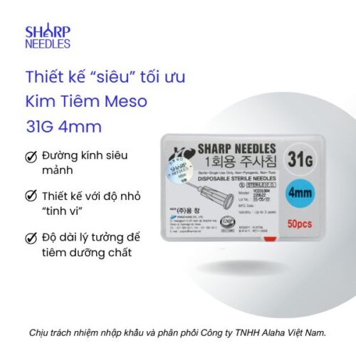 thiết kế Kim Tiêm Meso 31G 4mm