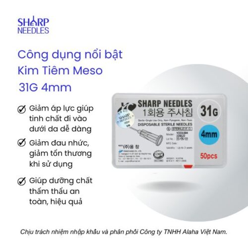 Công dụng Kim Tiêm Meso 31G 4mm